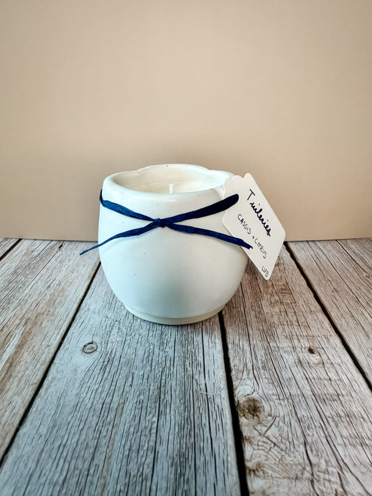 Tuileries -- Cassis + Citrus Soy Porcelain Candle