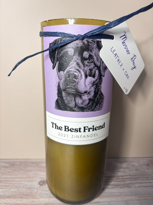 Morro Bay -- Leather + Oak Soy Candle