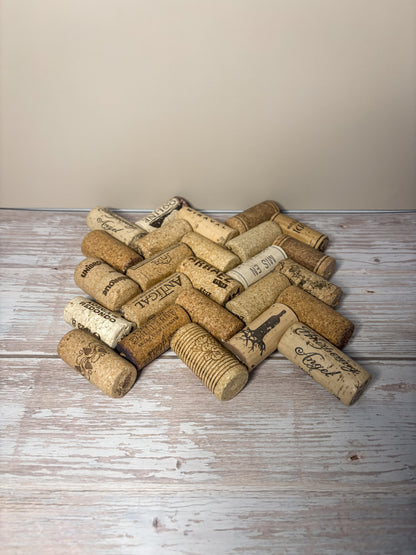 Chevron Patterned Wine Cork Trivet