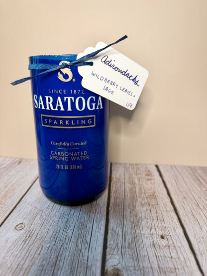 Adirondacks -- Wildberry Leaves + Sage Soy Woodwick Candle