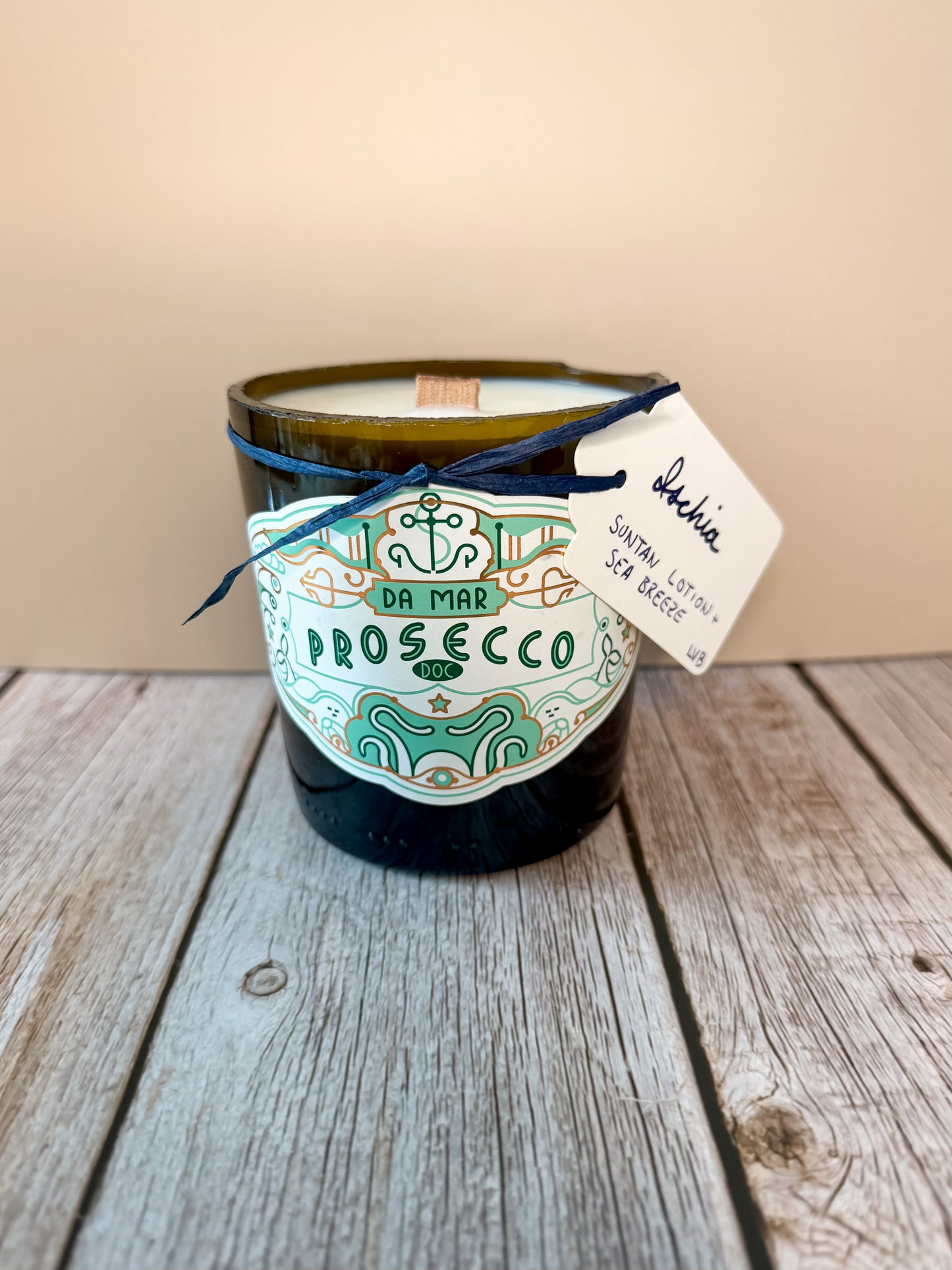 Ischia -- Suntan Lotion + Sea Breeze Soy Woodwick Candle
