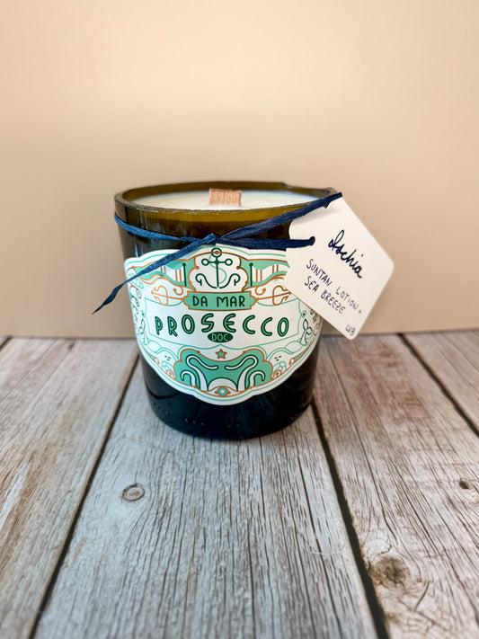 Ischia -- Suntan Lotion + Sea Breeze Soy Woodwick Candle