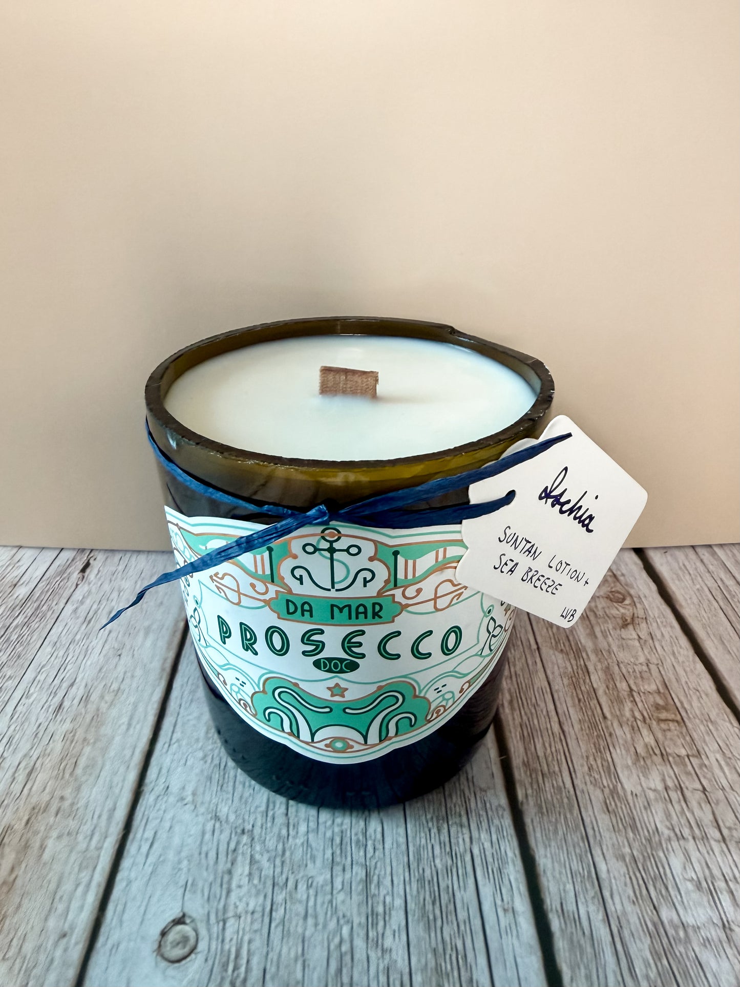 Ischia -- Suntan Lotion + Sea Breeze Soy Woodwick Candle