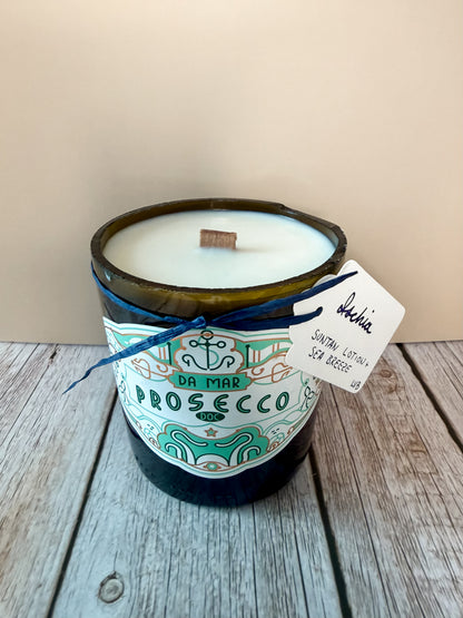 Ischia -- Suntan Lotion + Sea Breeze Soy Woodwick Candle