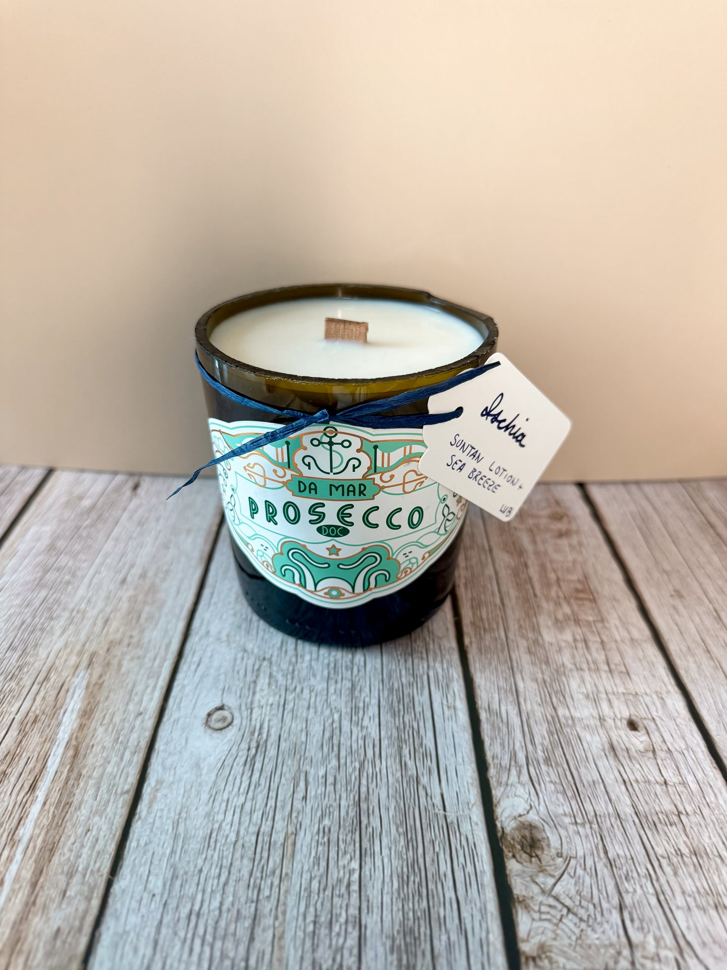 Ischia -- Suntan Lotion + Sea Breeze Soy Woodwick Candle
