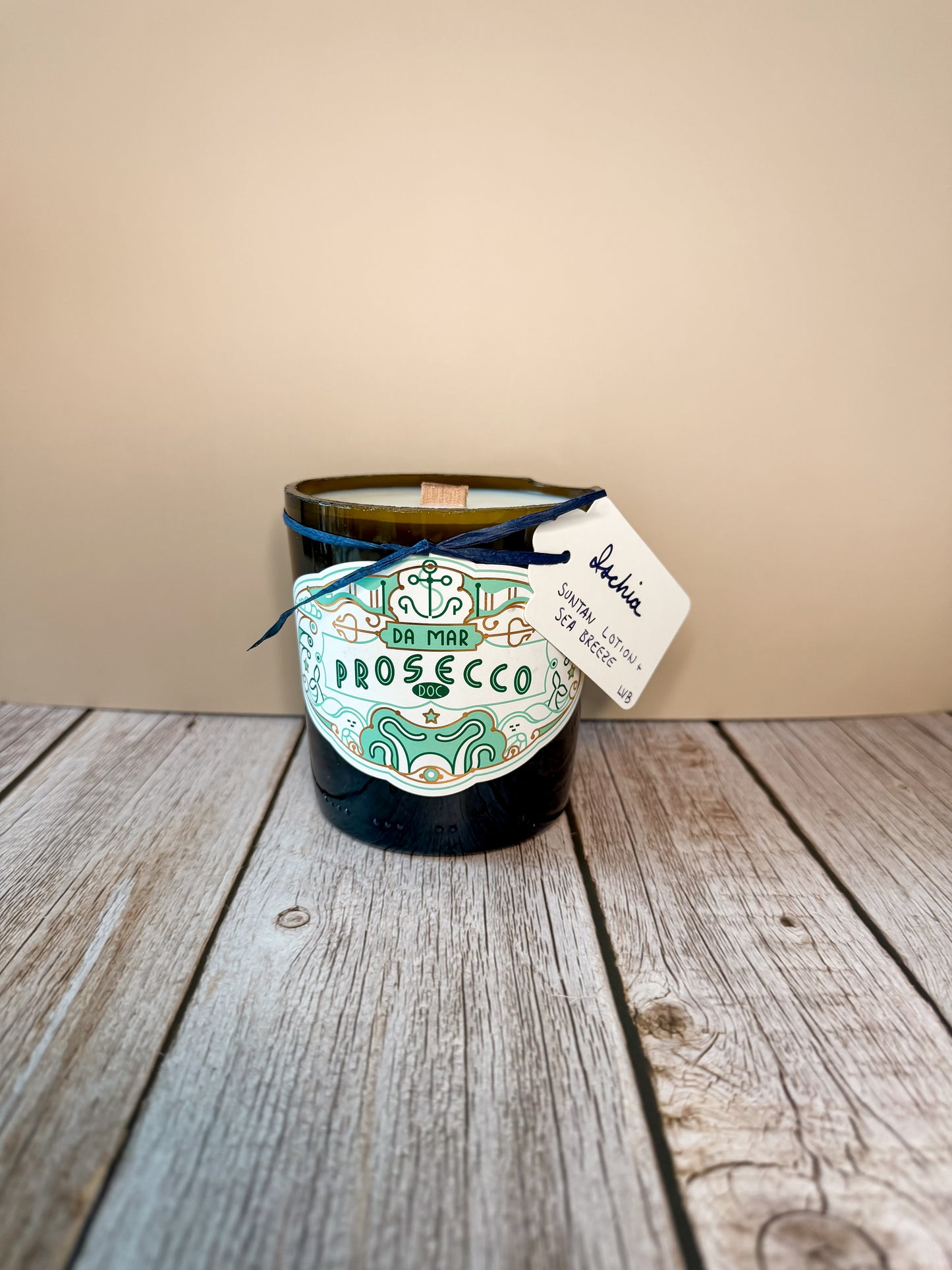 Ischia -- Suntan Lotion + Sea Breeze Soy Woodwick Candle