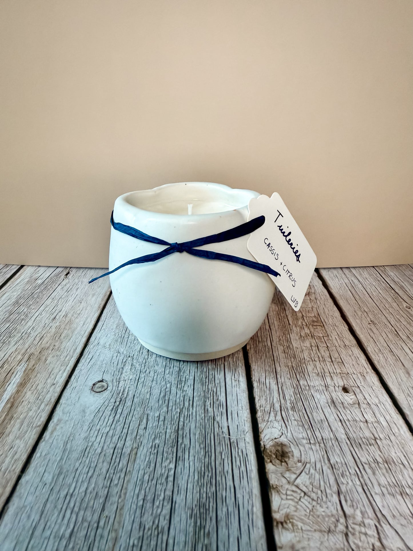 Tuileries -- Cassis + Citrus Soy Porcelain Candle