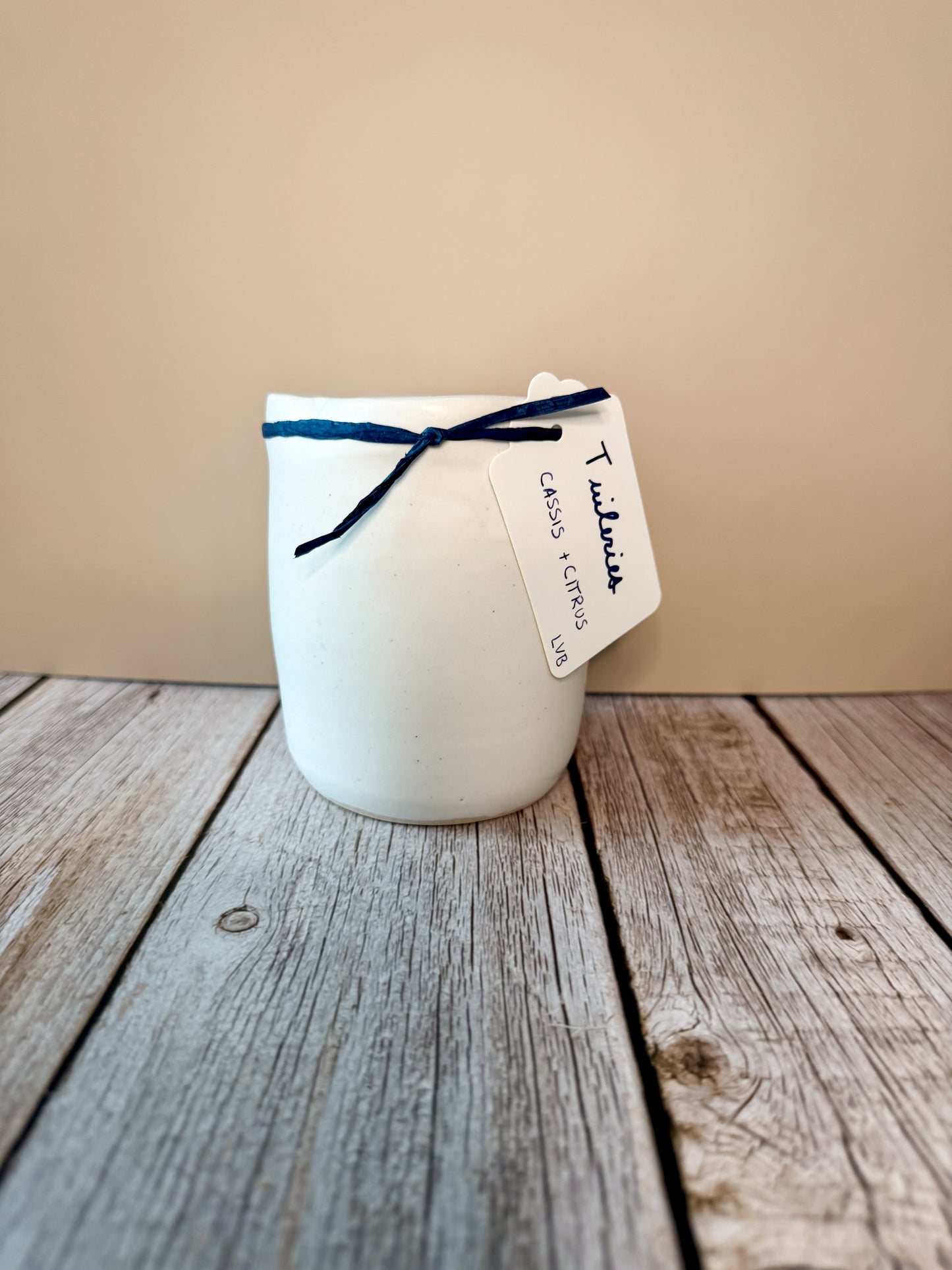 Tuileries -- Cassis + Citrus Soy Porcelain Candle