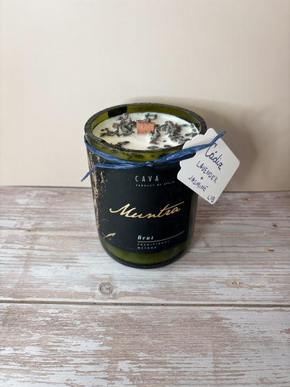 Cadiz -- Lavender + Jasmine Soy Woodwick Candle