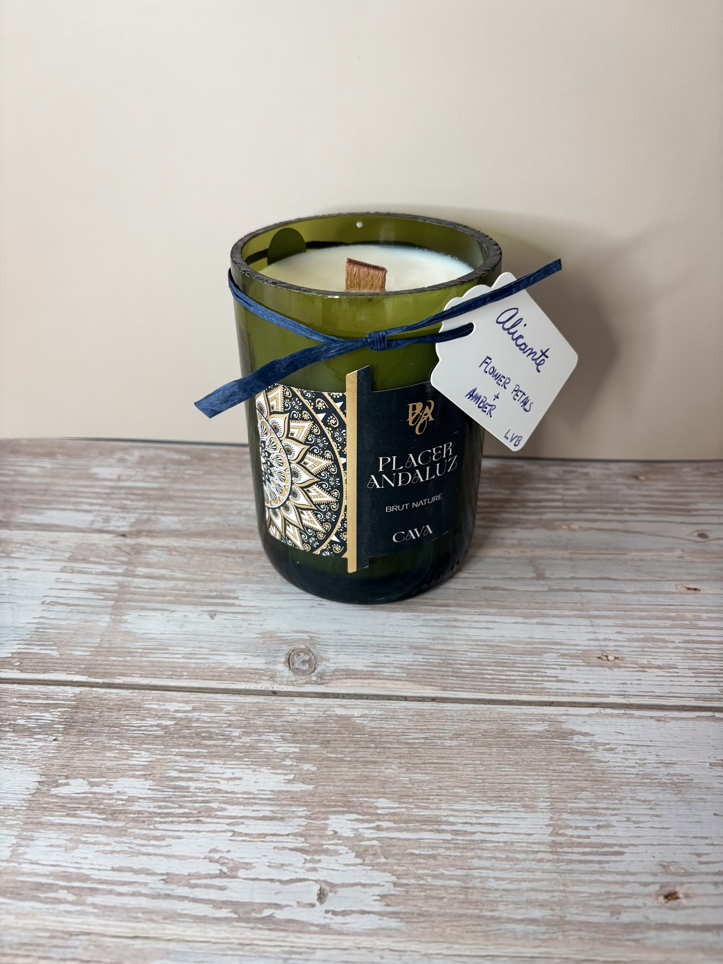 Alicante -- Flower Petals + Amber Soy Woodwick Candles