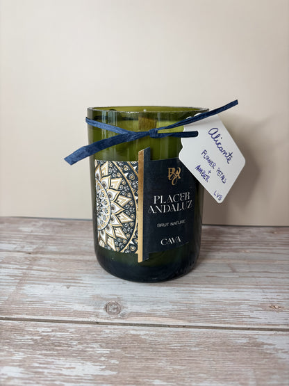 Alicante -- Flower Petals + Amber Soy Woodwick Candles