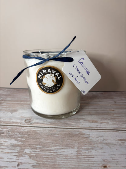Cannes -- Lemon Blossom + Sea Mist Double Wick Candle