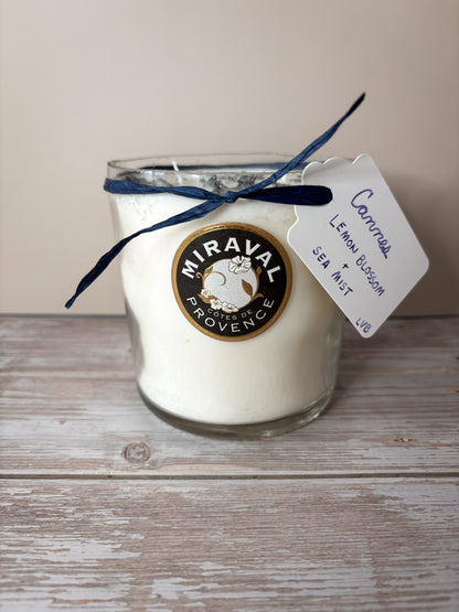 Cannes -- Lemon Blossom + Sea Mist Double Wick Candle