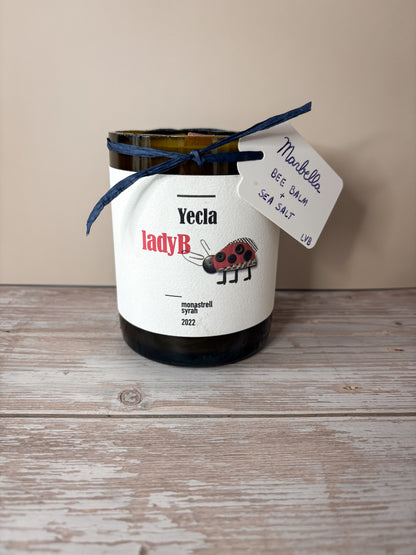 Marbella -- Bee Balm + Sea Salt Soy Woodwick Candle