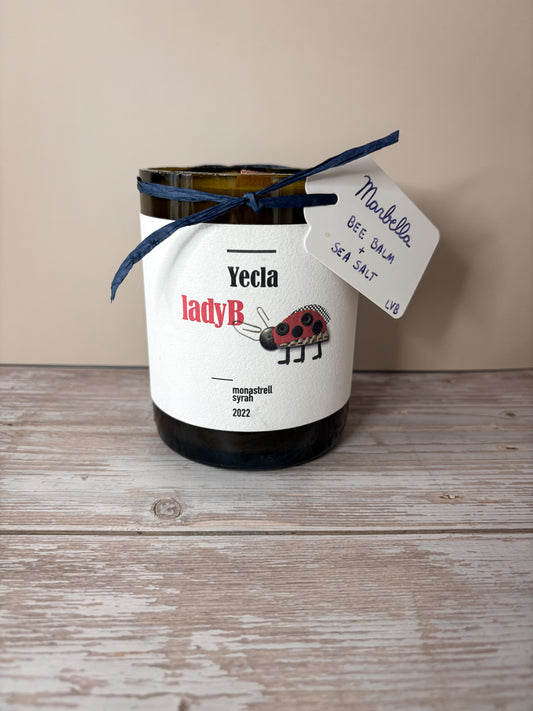 Marbella -- Bee Balm + Sea Salt Soy Woodwick Candle