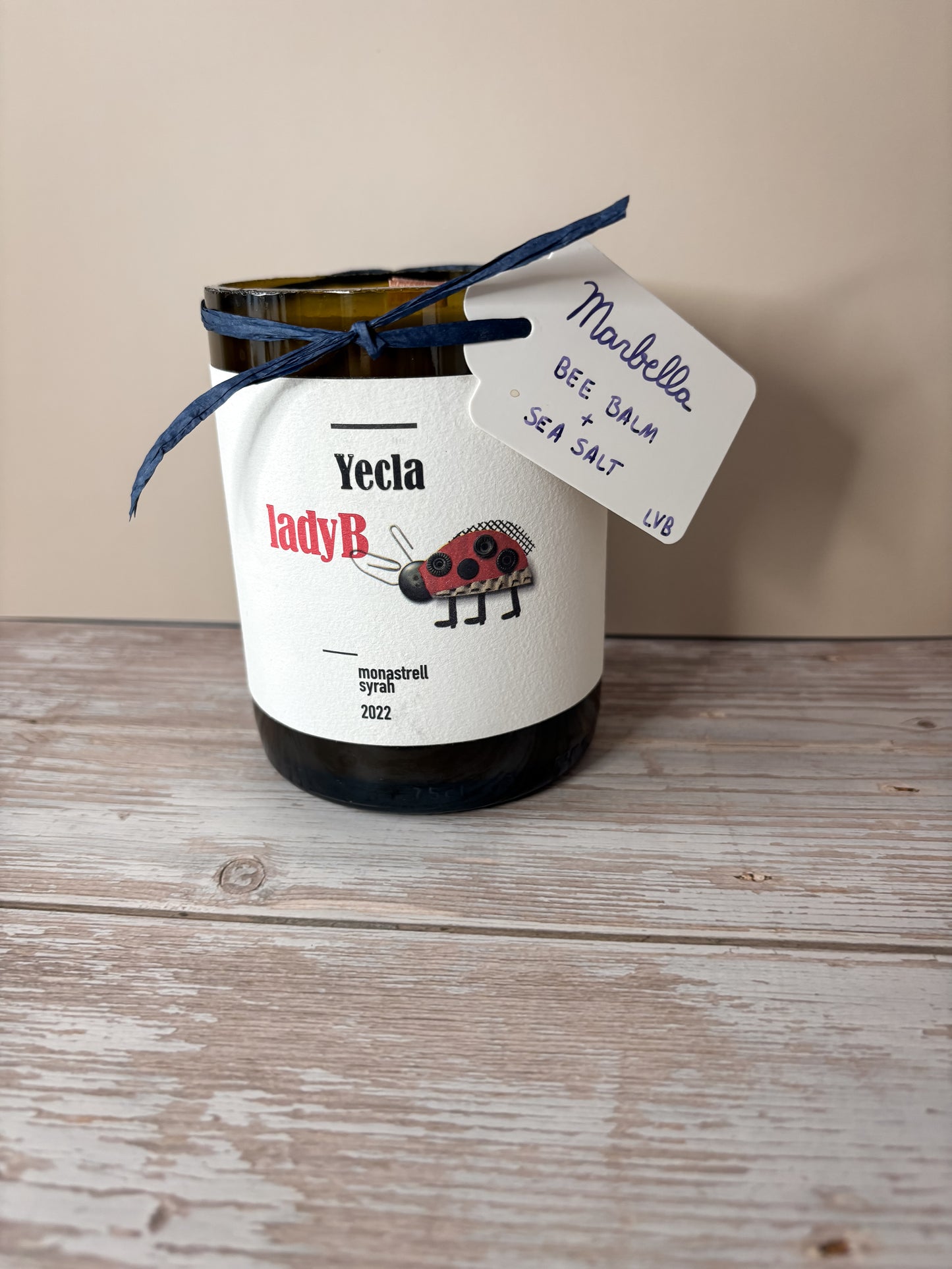 Marbella -- Bee Balm + Sea Salt Soy Woodwick Candle