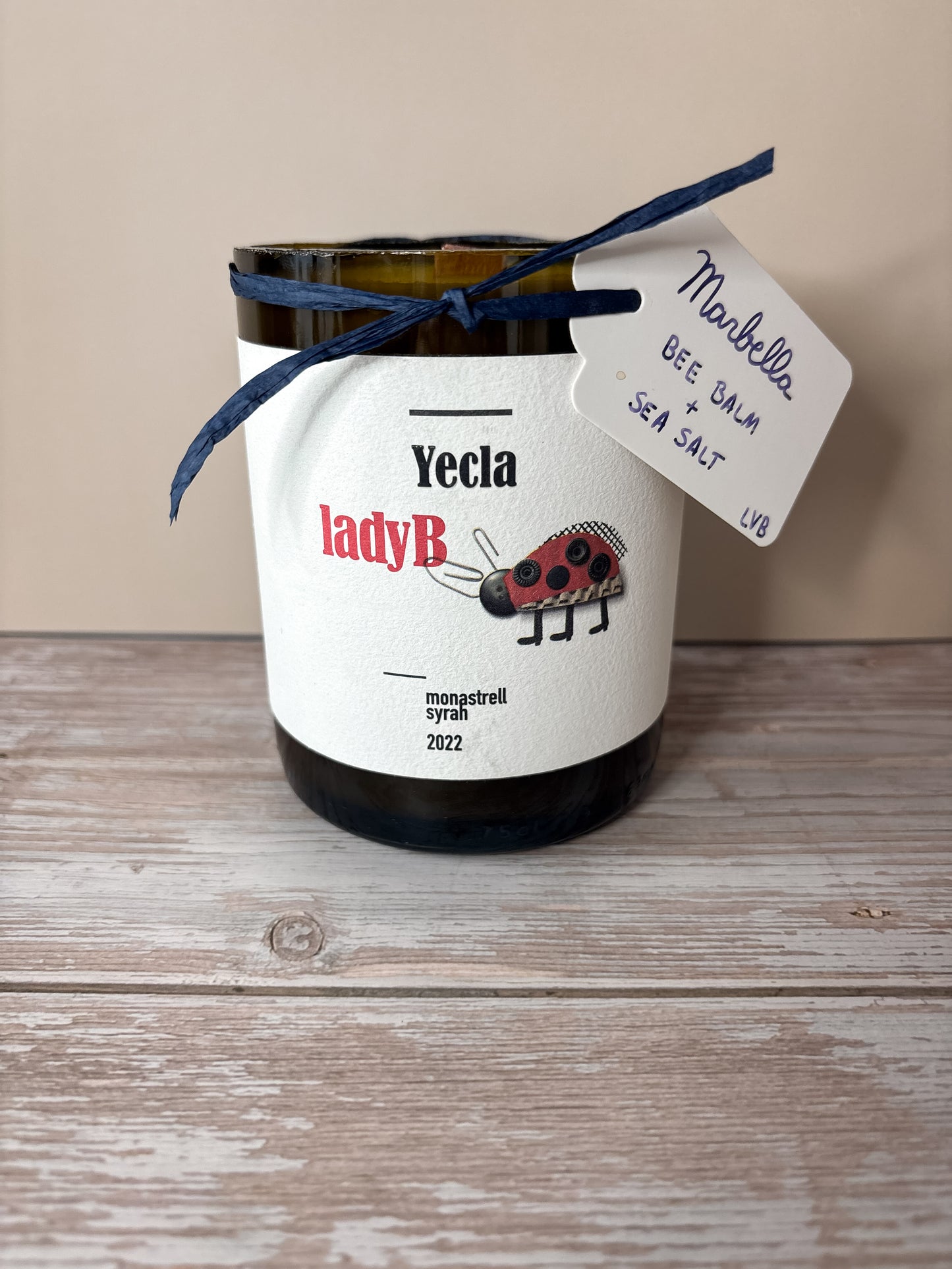 Marbella -- Bee Balm + Sea Salt Soy Woodwick Candle