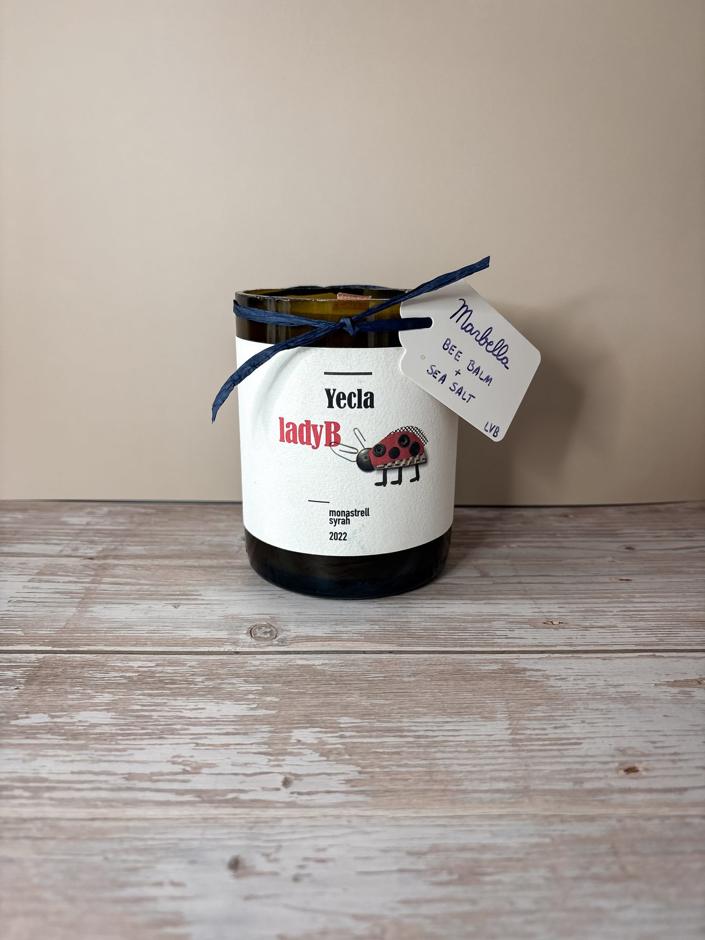 Marbella -- Bee Balm + Sea Salt Soy Woodwick Candle