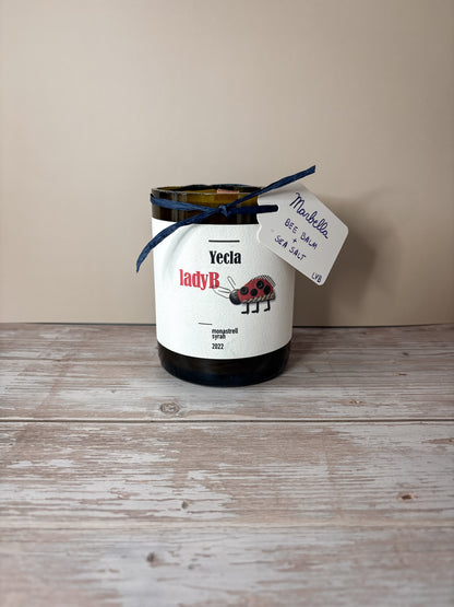 Marbella -- Bee Balm + Sea Salt Soy Woodwick Candle