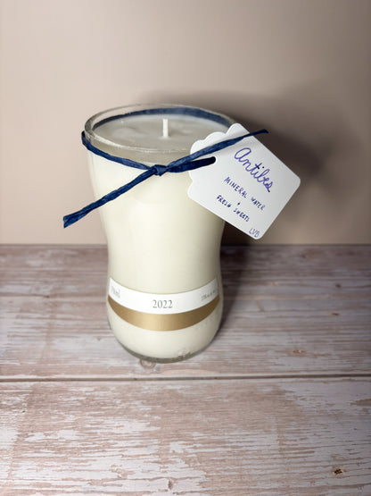 Antibes -- Mineral Water + Fresh Sheets Soy Candle