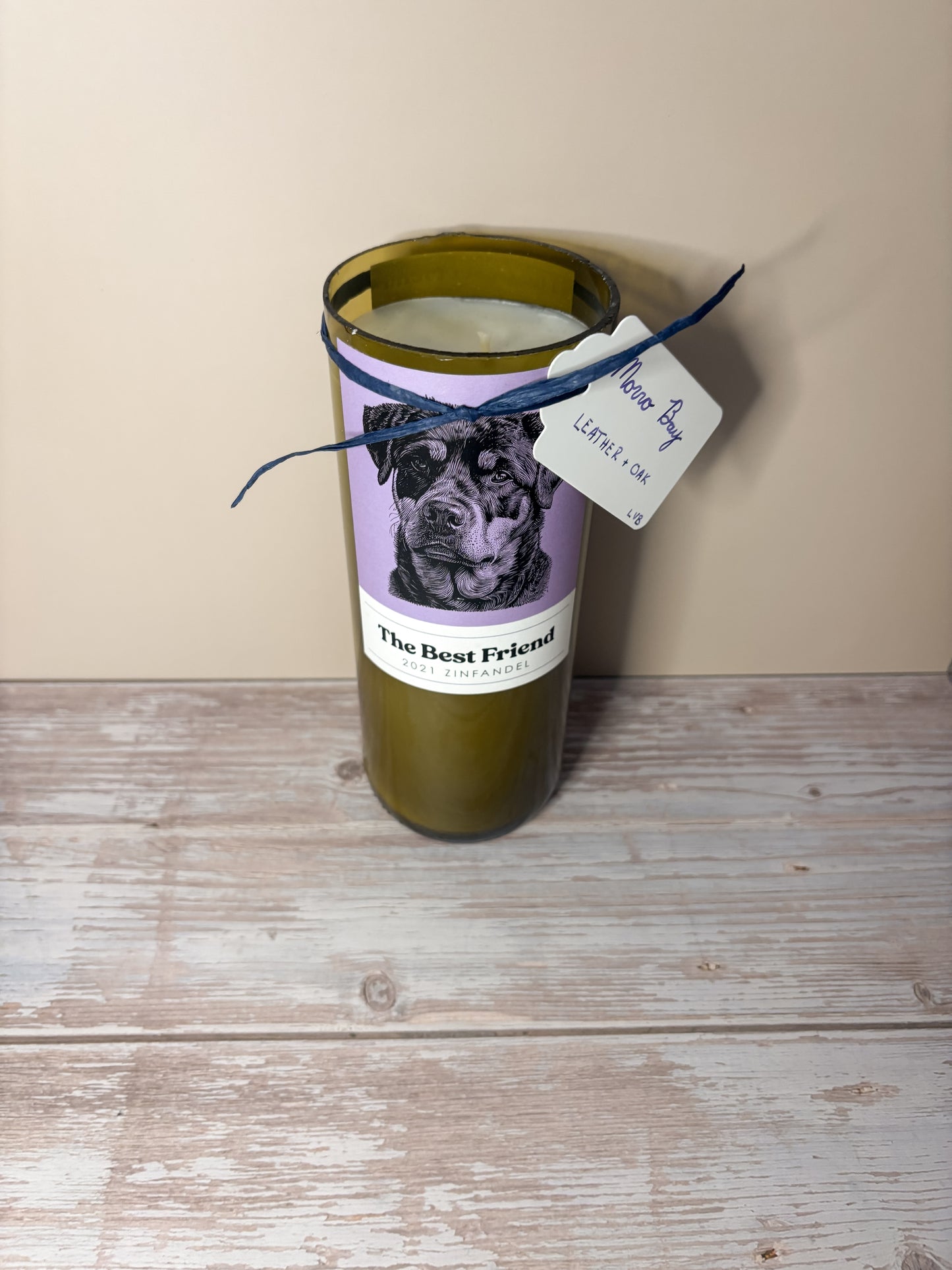 Morro Bay -- Leather + Oak Soy Candle