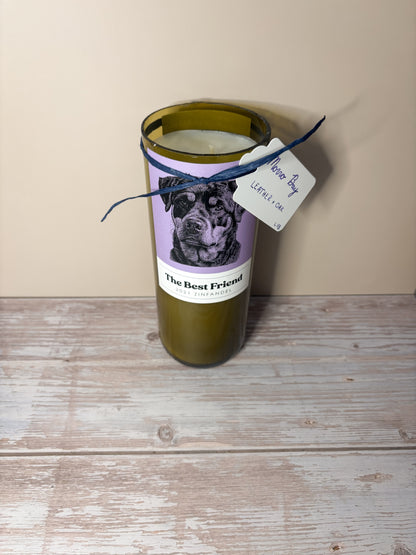 Morro Bay -- Leather + Oak Soy Candle