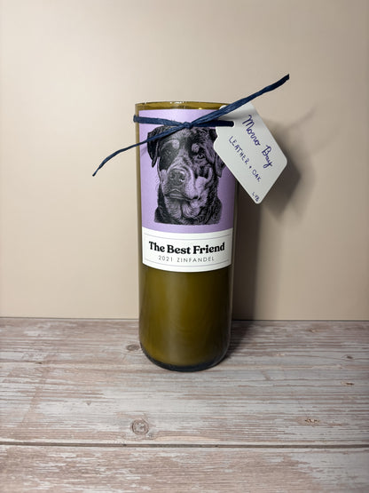 Morro Bay -- Leather + Oak Soy Candle