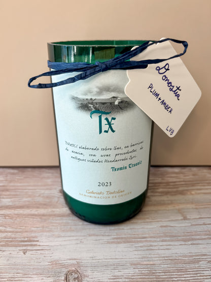 Donostia -- Plum + Amber Soy Woodwick Candle