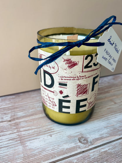 Saint Michel -- Fireside Embers + Sweet Tobacco Soy Woodwick Candle