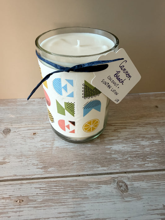 Cannon Beach -- Coconut + Suntan Lotion Soy Candle